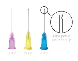Aguja de Irrigar pk/100 (23G celeste-27G amarillo -30G morado)