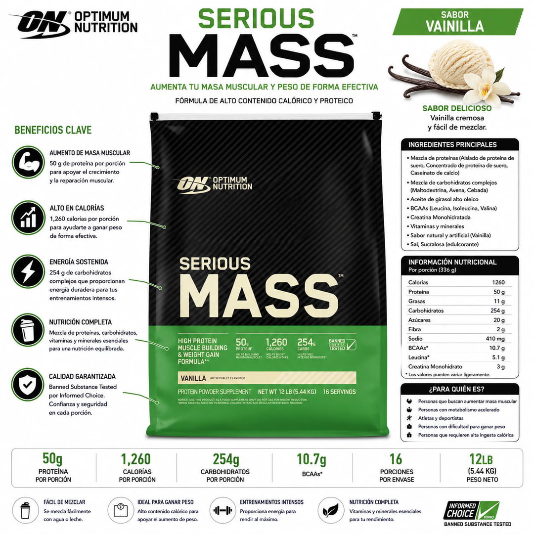 ON Serious Mass 16 servicios 