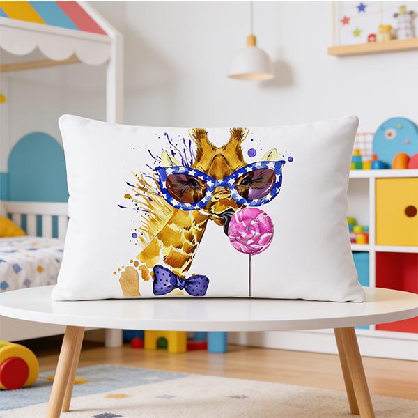 Kidsrock Giraffe Lollipop Kids Cushion (30 cm x 50 cm )_0