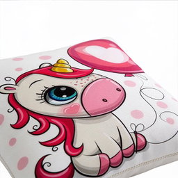 Kidsrock Unicorn Heart Cushion  (45 cm x 45 cm )