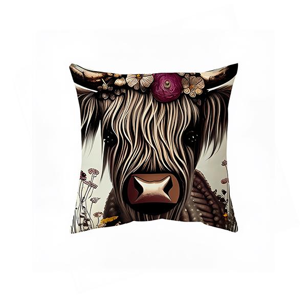 Kidsrock Highland Cow Cushion  (45 cm x 45 cm )