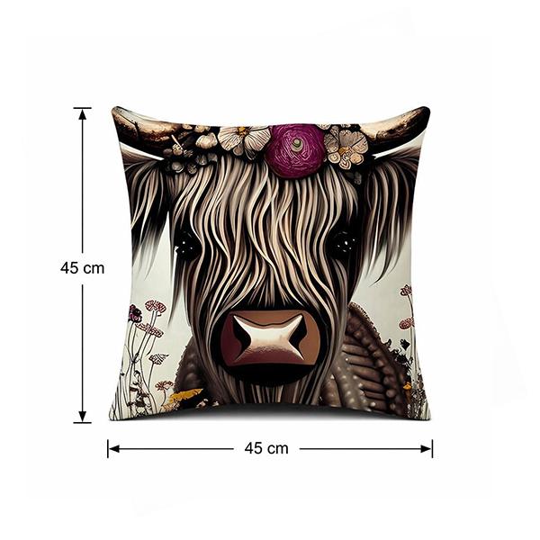 Kidsrock Highland Cow Cushion  (45 cm x 45 cm )_1