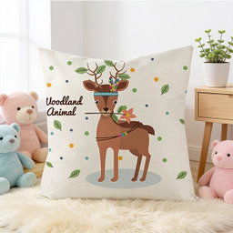 Reindeer Cushion (45 cm x 45 cm )