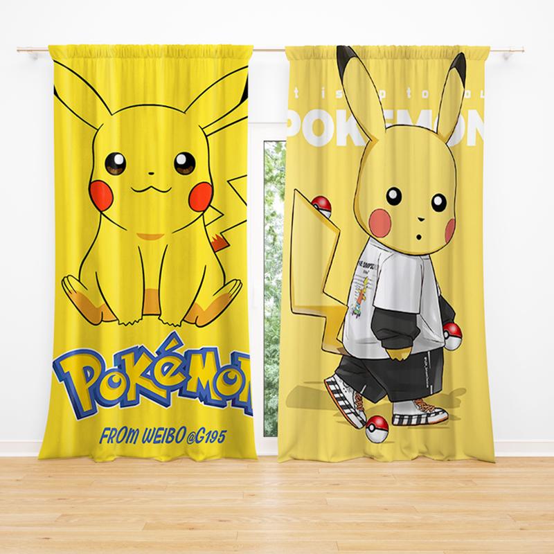 Kidsrock Classic Pokémon Pikachu Children’s Taped Curtain_2