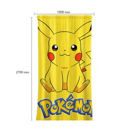 Kidsrock Classic Pokémon Pikachu Children’s Taped Curtain