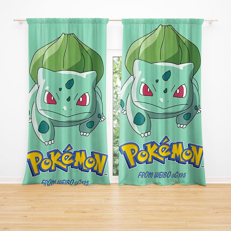 Kidsrock Bulbasaur Children’s Taped Curtain_0