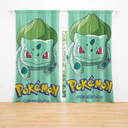 Kidsrock Bulbasaur Children’s Taped Curtain
