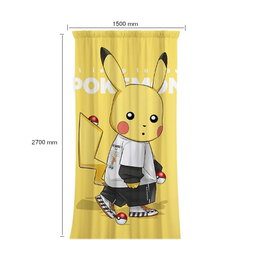 Kidsrock Pikachu Street Style Children’s  Taped Curtain