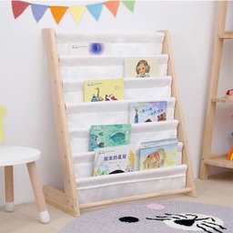 Kidsrock Montessori Front-Facing Wooden Bookshelf