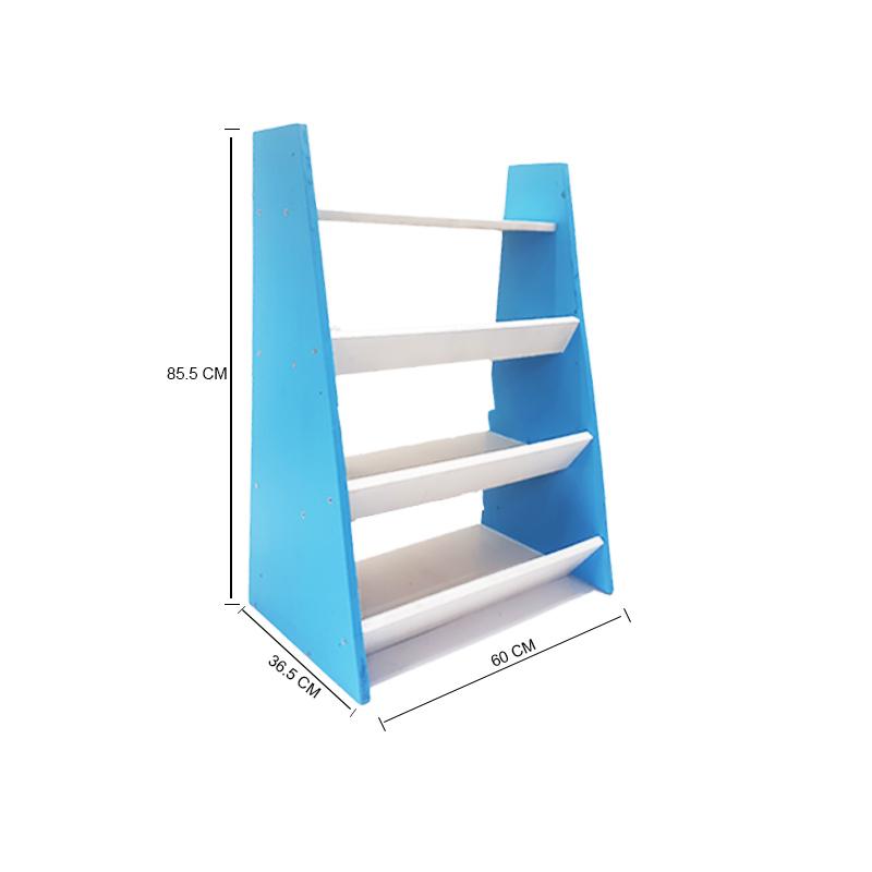 Kidsrock Trapezoidal Wooden Storage Shelf – Blue_3