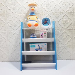 Kidsrock Trapezoidal Wooden Storage Shelf – Blue