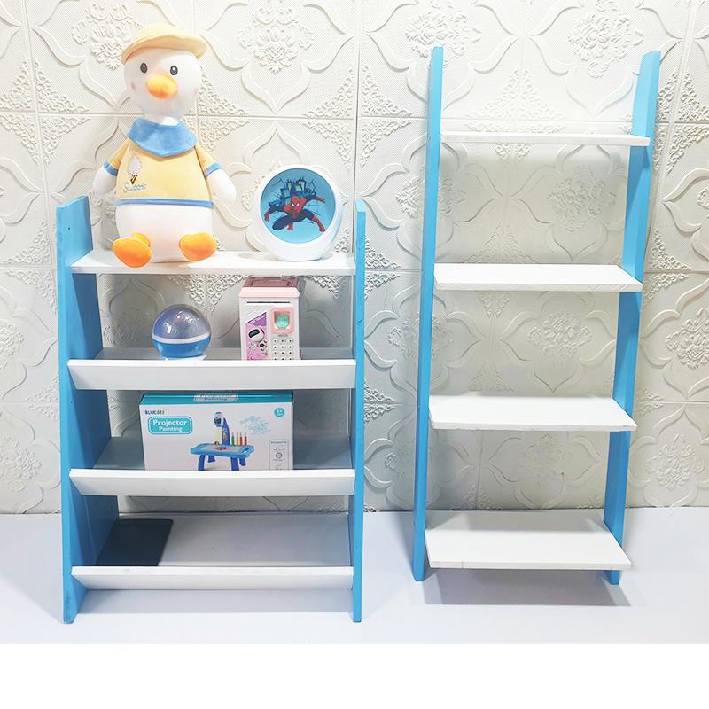 Kidsrock Trapezoidal Wooden Storage Shelf – Blue_2