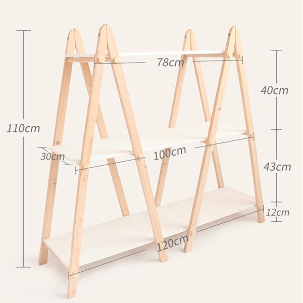 Kidsrock Three-Layer Shelf Children Toy Storage Rack_2