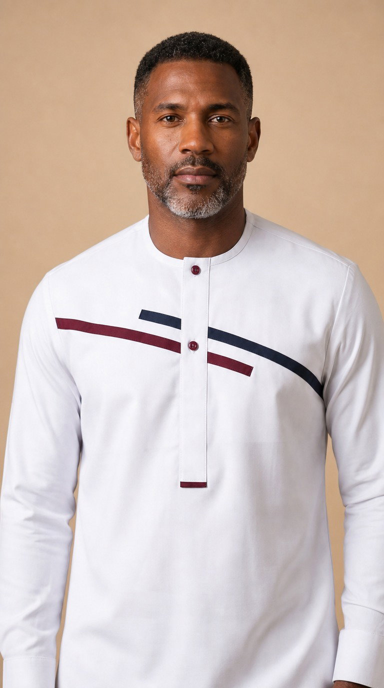 Chemise Africaine blanc M2