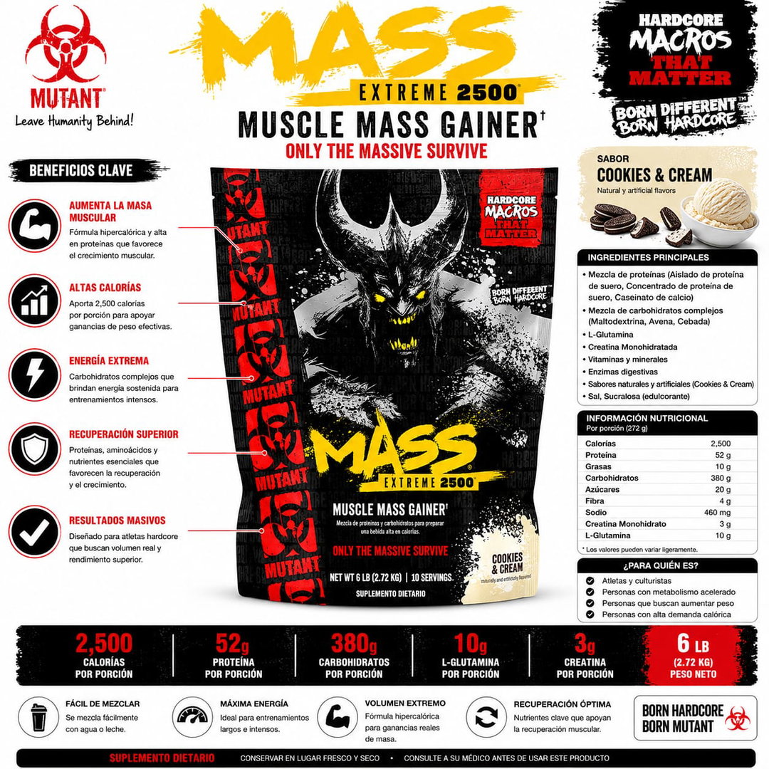 Mutant Mass Exteme 2500, (6 lb)