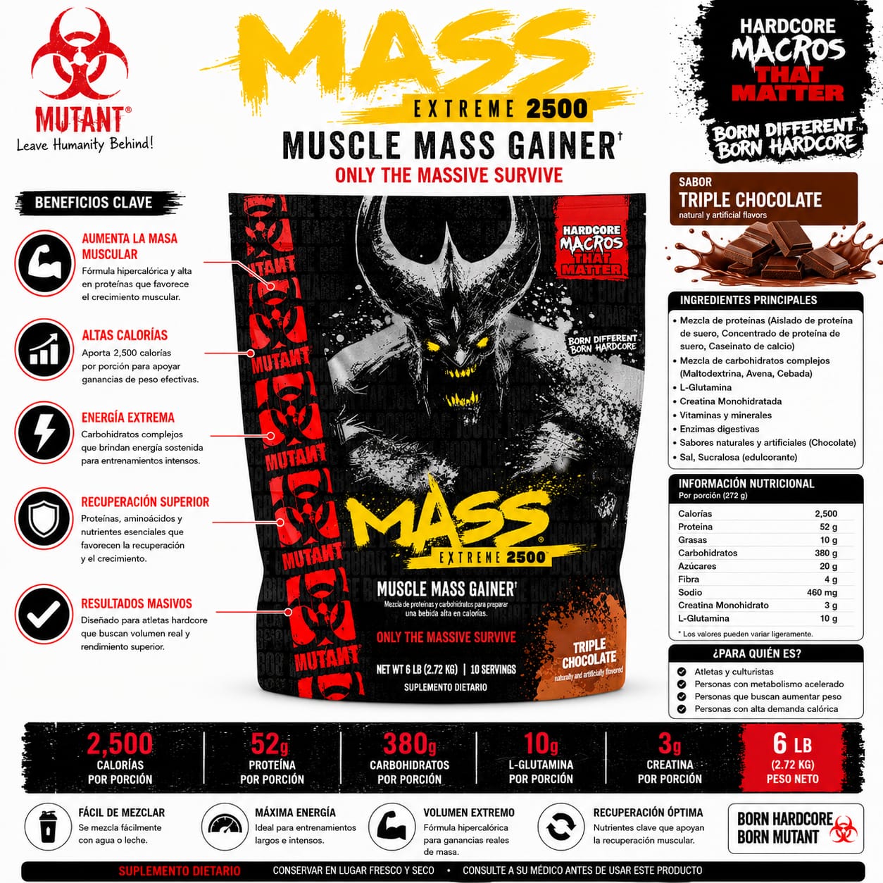 Mutant Mass Exteme 2500, (6 lb)_2