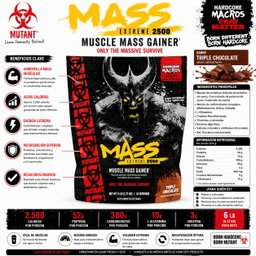 Mutant Mass Exteme 2500, (6 lb)