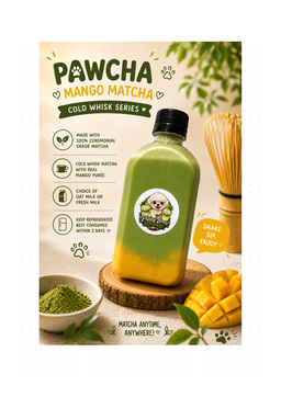 🥭 Pawcha – Mango Matcha
