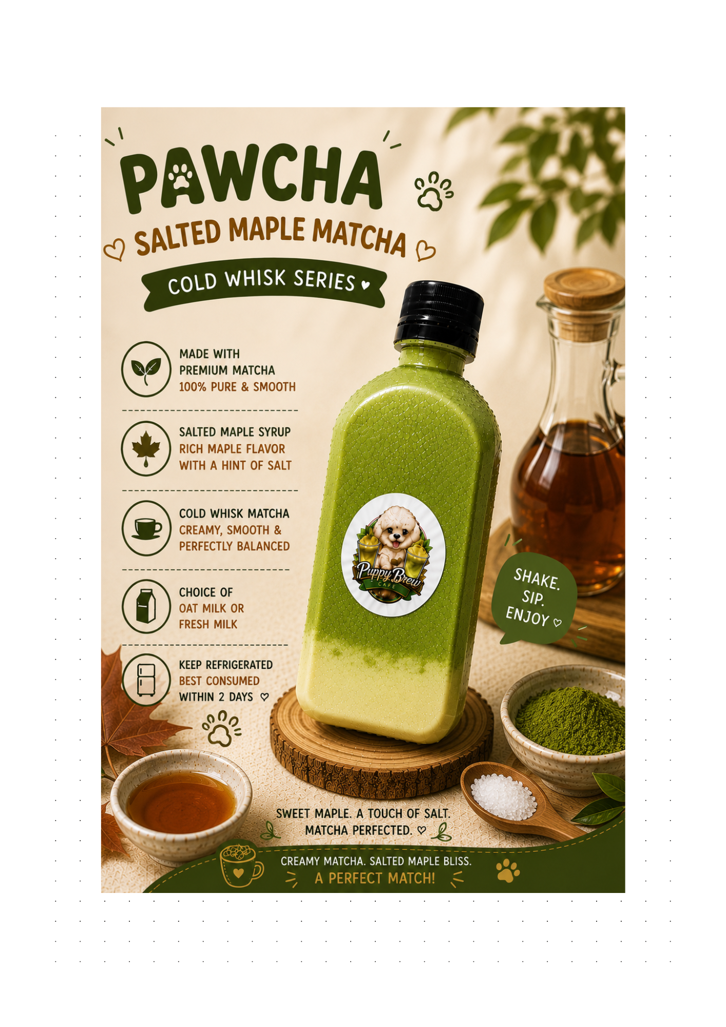 🍁 💚 PAWCHA - SALTED MAPLE MATCHA_0