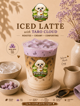 Ice Latte w taro cloud