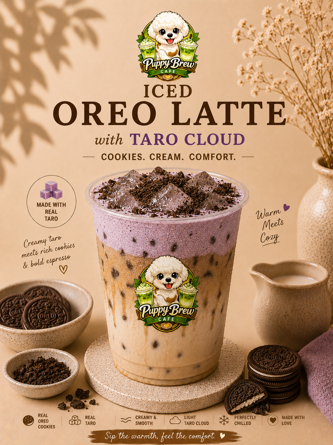 Oreo latte w taro cloud_0