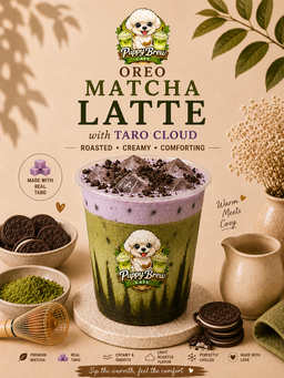 Oreo Matcha w taro cloud