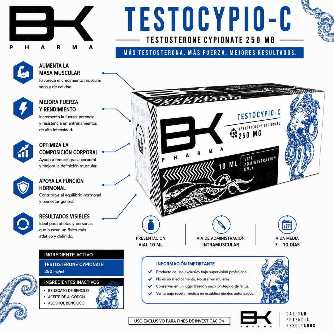 Testocypio-C Testosterone Cypionate 250 mg BK Pharma