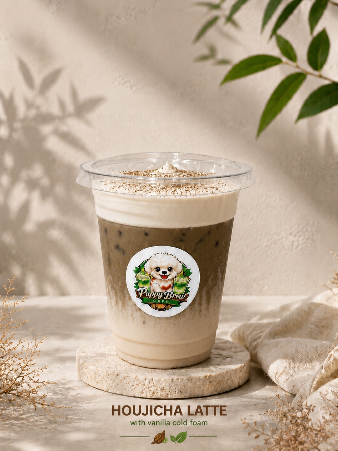 Houjicha w Vanilla Cloud
