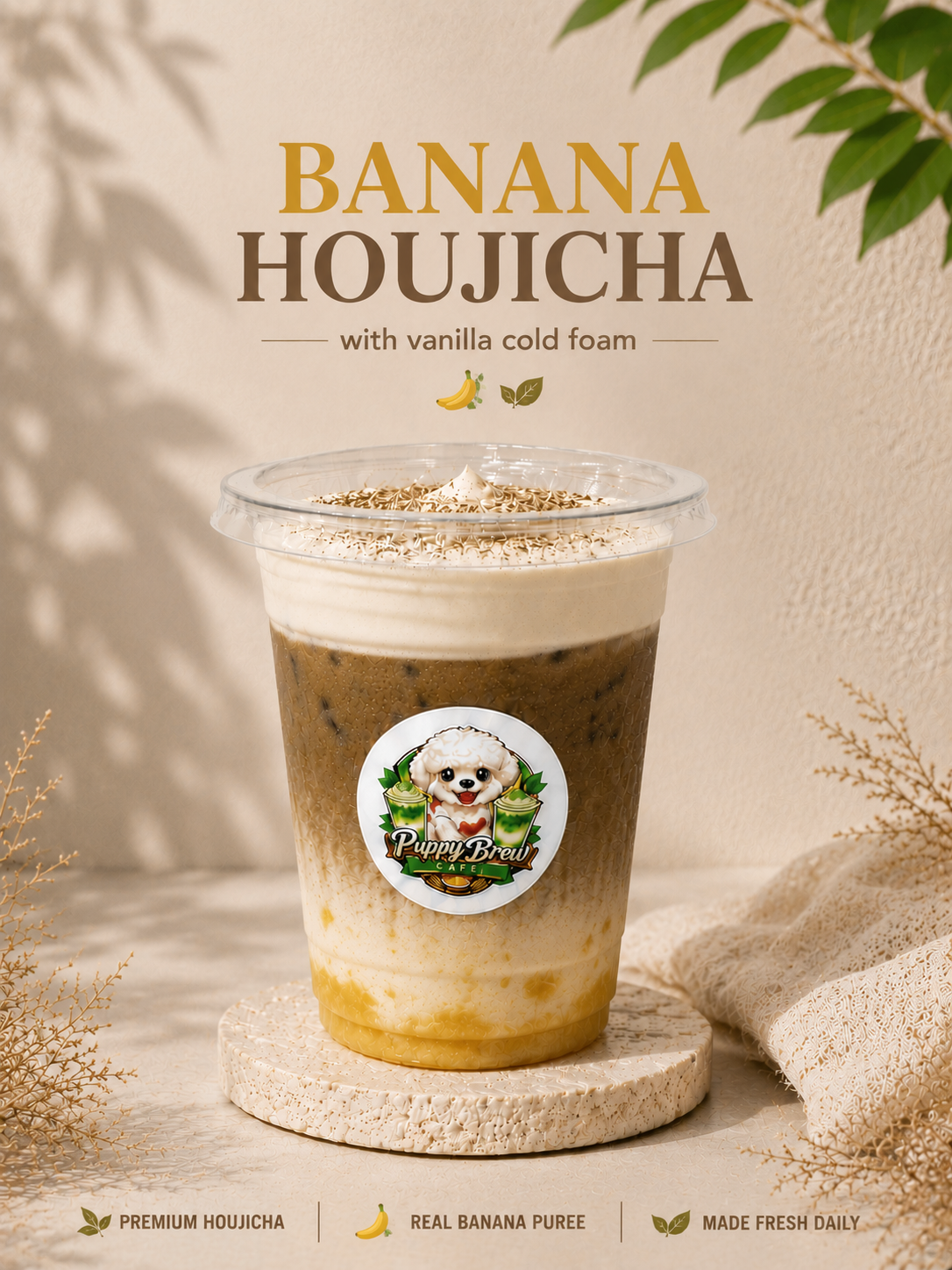 Banana Houjicha w Vanilla Cloud_0