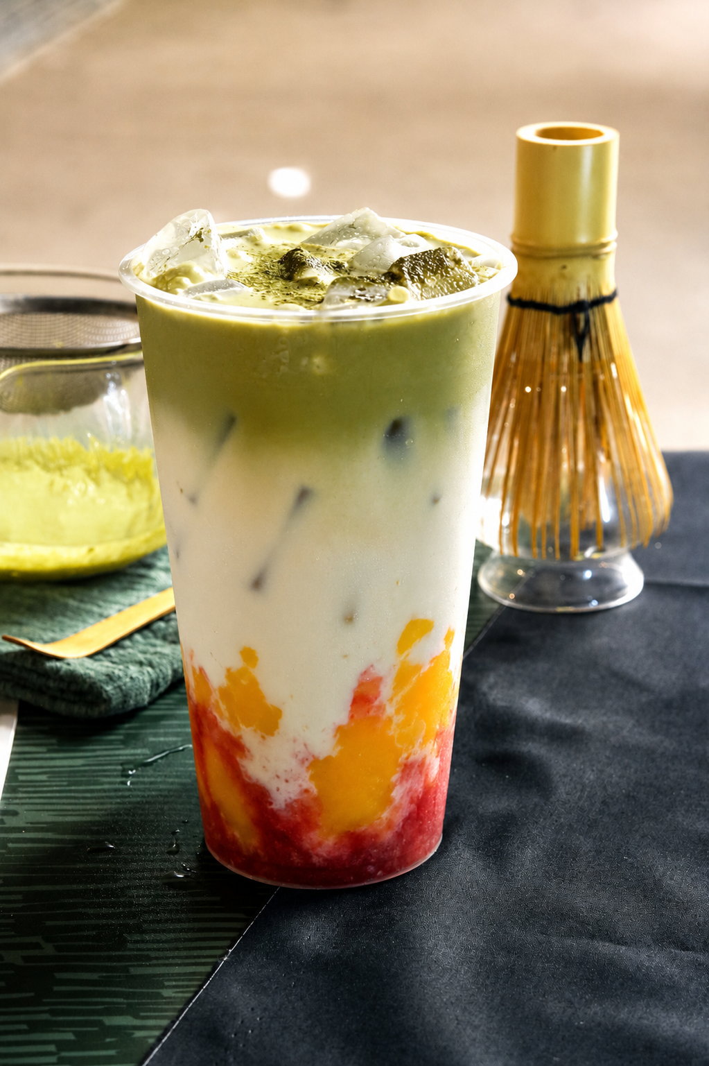 Strawberry Mango Matcha Cloud 🍓🥭