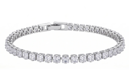  Anti-Tarnish Princess Crystal Tennis | Bracelet | Adjustable Size