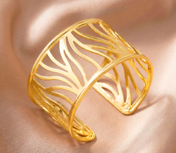  Anti-Tarnish Coral Branch Wide Cuff | Bracelet | Adjustable Size