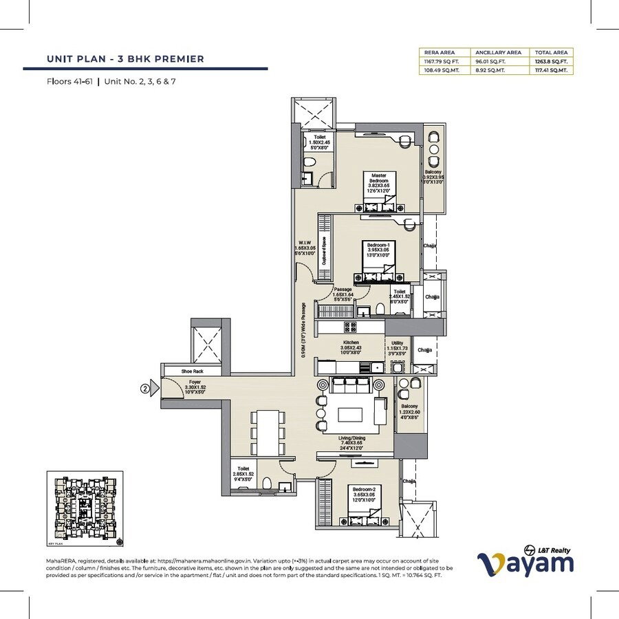 LnT Vayam, 2,3 & 4 BHK |Thane Mulund Corridor | ₹1.62*Cr_5