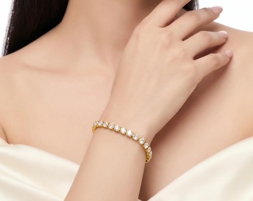  Anti-Tarnish Stretch Tennis | Bracelet | Adjustable Size_3