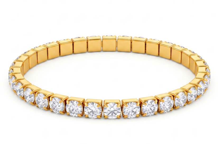  Anti-Tarnish Stretch Tennis | Bracelet | Adjustable Size_5