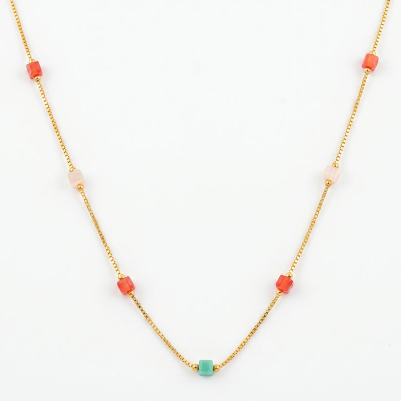  Anti-Tarnish Layered Cubic Beads | Necklace_2