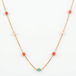  Anti-Tarnish Layered Cubic Beads | Necklace
