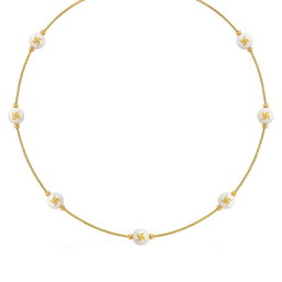 Anti-Tarnish Pattern Bead Chain | Necklace