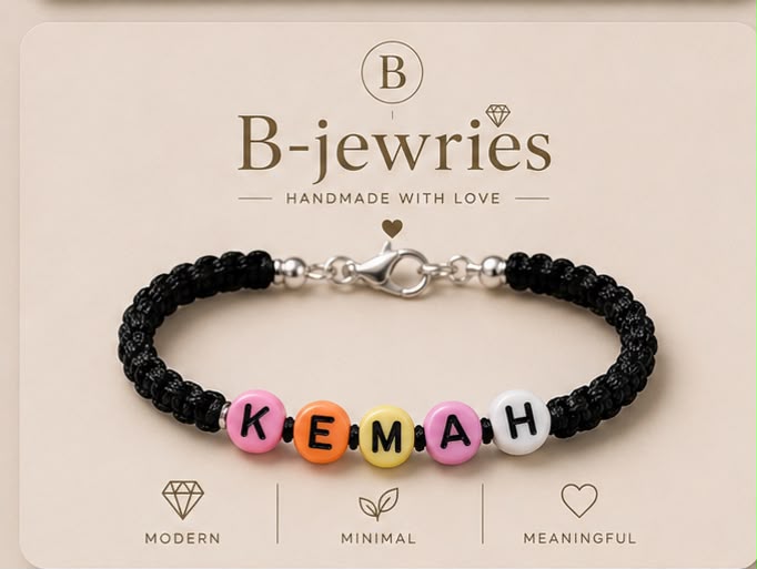 Colorful Letter name bracelet 