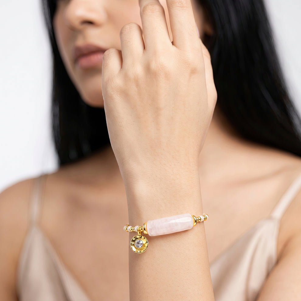  Anti-Tarnish Pink Resin Charm | Bracelet | Adjustable Size_3