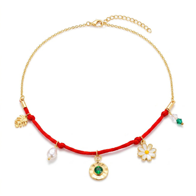 Anti-Tarnish Mixed Charm Cord | Necklace_3