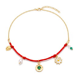Anti-Tarnish Mixed Charm Cord | Necklace