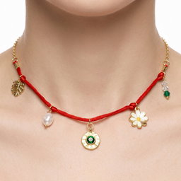 Anti-Tarnish Mixed Charm Cord | Necklace