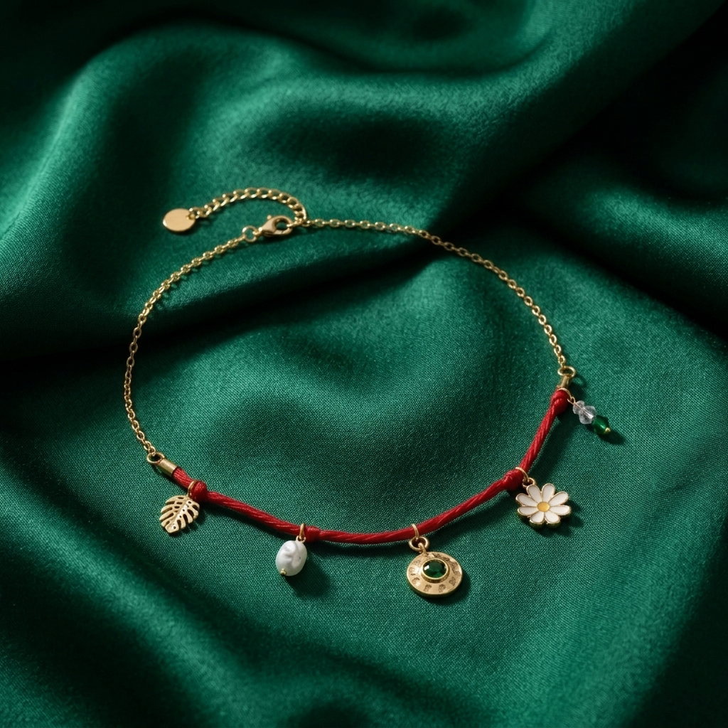 Anti-Tarnish Mixed Charm Cord | Necklace_1