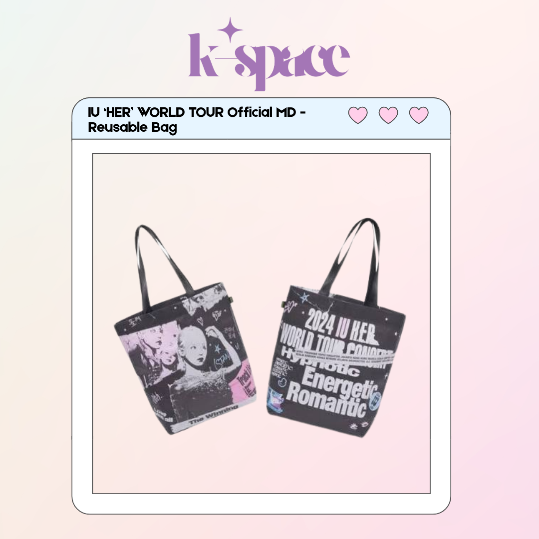 IU ‘HER WORLD TOUR OFFICIAL MD - Reusable Bag