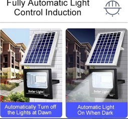 100w to 1000w Solar Flood Light Outdoor Remote, Waterproof Solar Power Security Light Auto on/off, Dusk to Dawn for Yard, Garden. (100w)