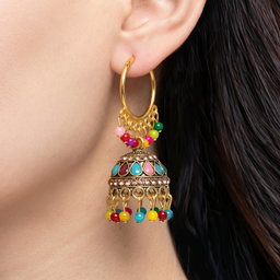 Anti-Tarnish Hoop Jhumka | Earrings