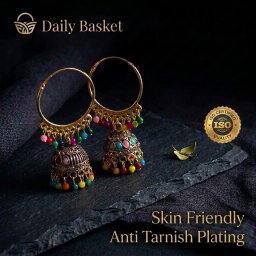 Anti-Tarnish Hoop Jhumka | Earrings