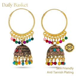 Anti-Tarnish Hoop Jhumka | Earrings