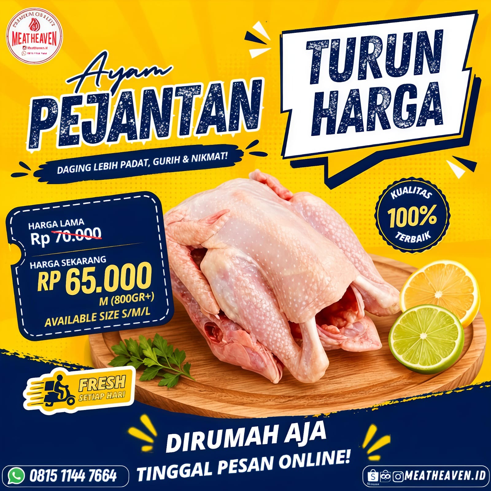Ayam Pejantan utuh 800gr +_0